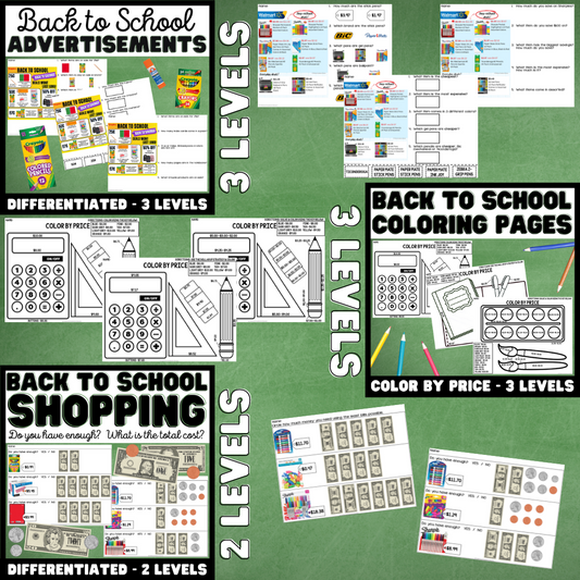 Back to School BUNDLE- Life Skills - Functional Text - Special Education
