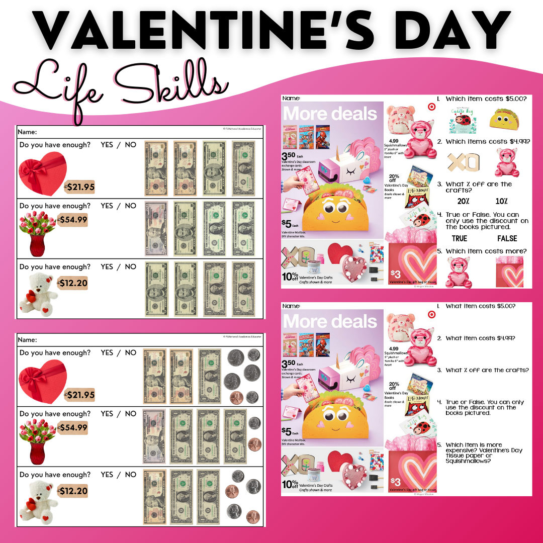 Valentine's Day BUNDLE - Life Skills - Functional Text - Special Education