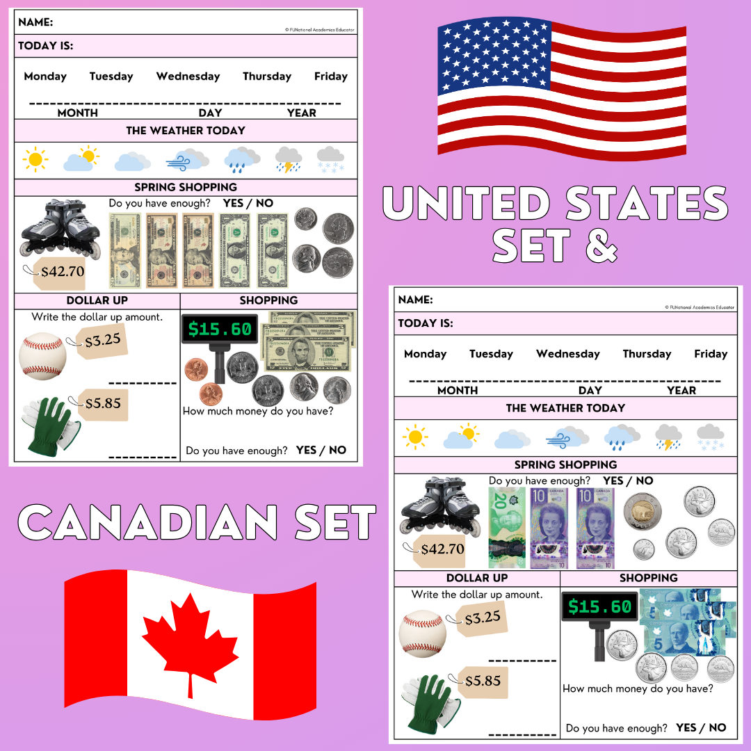 May Morning Work - Mother's Day & Spring Life Skills - Special Ed Worksheets