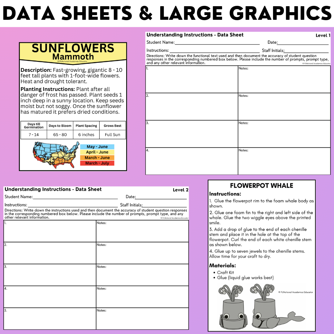 Understanding Instructions 1 - Real-World Reading & Comprehension Worksheets