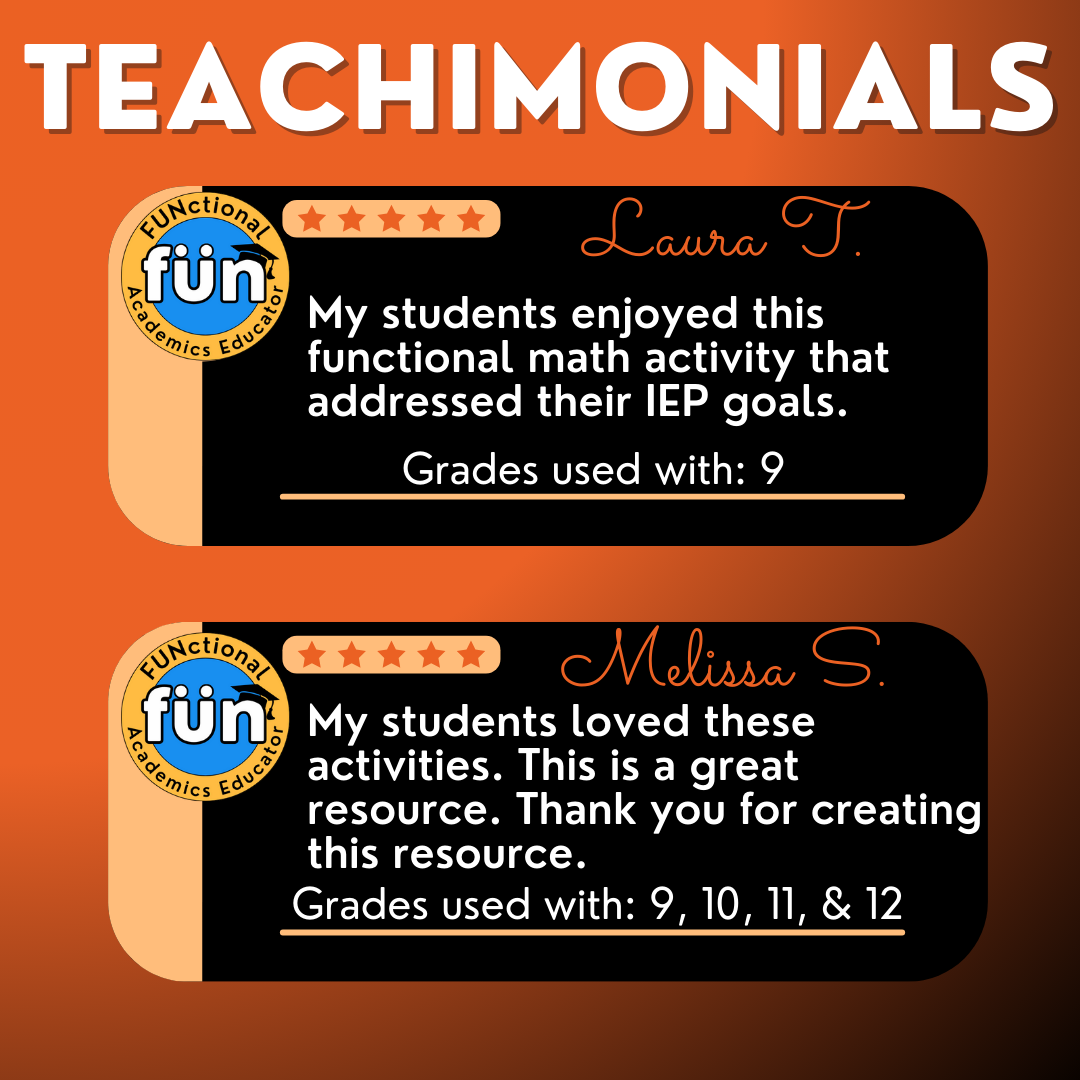 Halloween Shopping Task Cards/ Worksheets - Money Math - Special Education