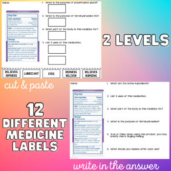 Reading Medicine Labels - Unit 3 - Functional Reading - Life Skills