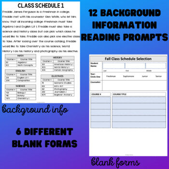 Functional Academics - Filling Out Forms Unit 2 - Life Skills
