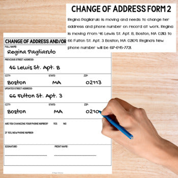 Functional Academics - Filling Out Forms Unit 2 - Life Skills