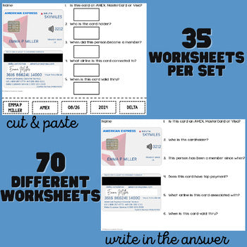 Understanding Credit Cards - Unit 1 - Life Skills - Special Education
