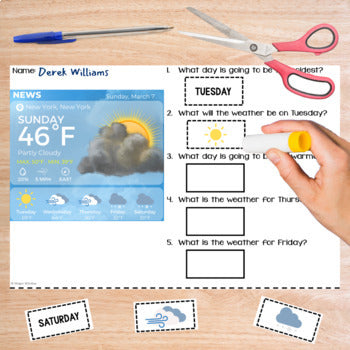Reading Weather Forecasts - Unit 1 - Functional Text - Life Skills