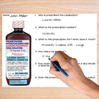 Reading Prescriptions - Unit 1 - Functional Reading - Life Skills - Medication