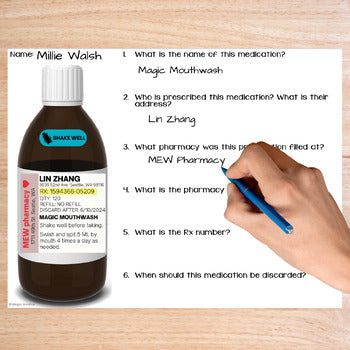Reading Prescriptions - Unit 2 - Functional Reading - Life Skills - Medication