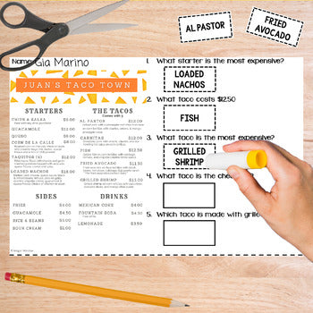 Understanding Menus Unit 3 - Reading Menus & Menu Math - Life Skills