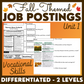 Fall-Themed Job Postings Unit 1 - Functional Reading - Vocational