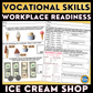 Ice Cream Shop - Vocational Skills Worksheets - Workplace Readiness - Job Skills