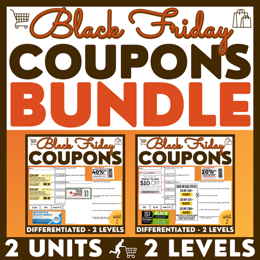 Black Friday Coupons BUNDLE - Functional Reading - Life Skills