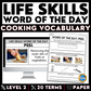 Cooking Vocabulary - Life Skills Word of the Day Level 2 - Functional Terms