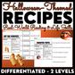 Halloween-Themed Recipes - Reading Recipes - Life Skills