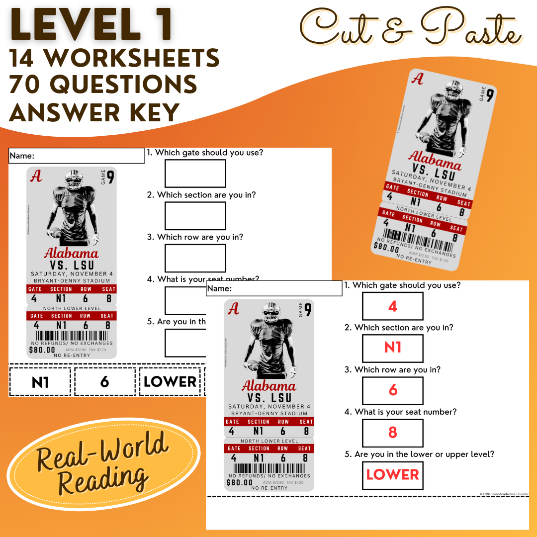 Fall-Themed Functional Texts - Functional Reading - Unit 2