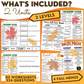 Fall Menus BUNDLE 2 - Reading Menus & Menu Math - Life Skills