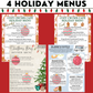 Holiday Menus BUNDLE - Reading Menus & Menu Math - Life Skills - Christmas