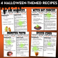 Halloween-Themed Recipes - Reading Recipes - Life Skills