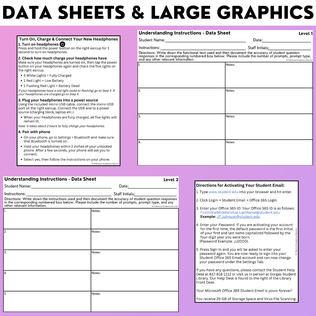 Understanding Instructions 5 - Real-World Reading & Comprehension Worksheets