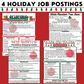 Holiday Job Postings - Functional Reading - Vocational Activities - Worksheets