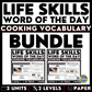 Cooking Vocabulary Bundle - Life Skills Word of the Day Level 1 & 2