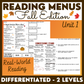 Reading Fall Menus Unit 1 - Functional Reading