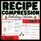 Recipe Comprehension - Holiday Edition - Life Skills - Reading