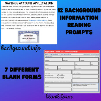 Functional Academics - Filling Out Forms Unit 3 - Life Skills