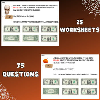 Dollar Up - Halloween Edition - Consumer Math - Life Skills