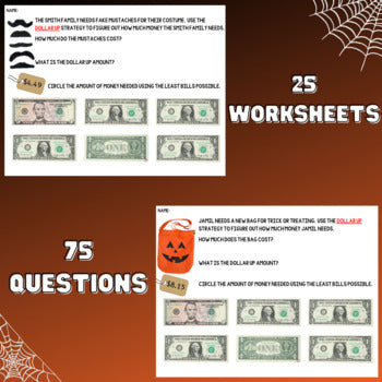 Dollar Up - Halloween Edition - Consumer Math - Life Skills