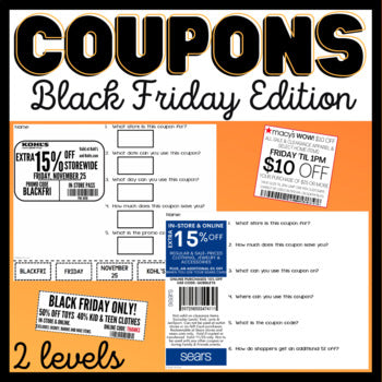 Coupons - Black Friday Edition - Life Skills